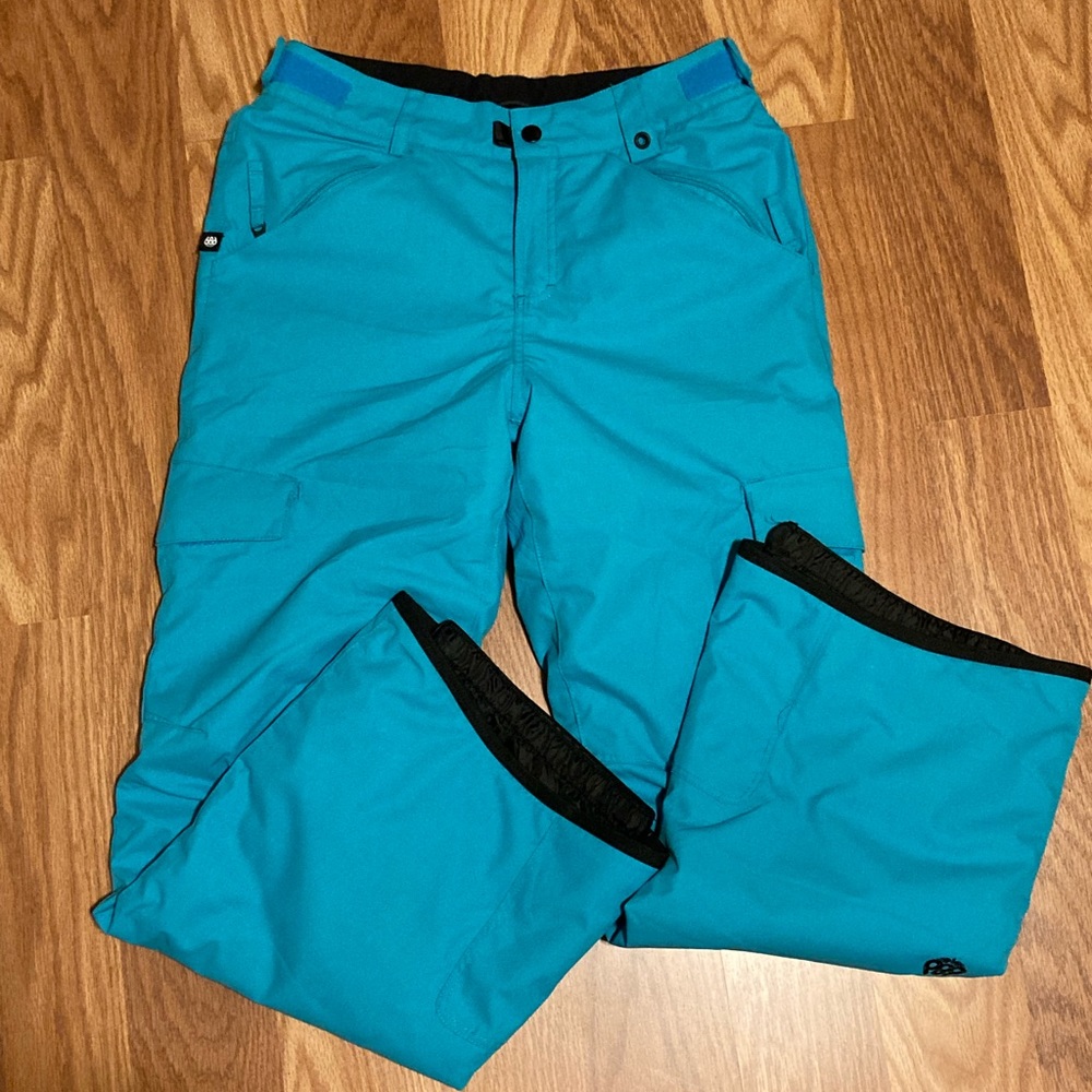 686 Girls Large Snow Pant turquoise